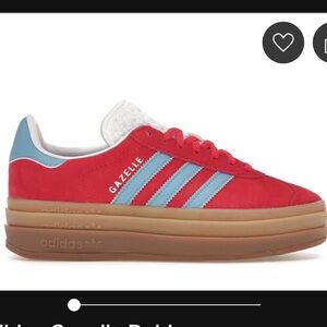 Adidas Gazelle Bold Women's Shoes - Active red and Blue Burst